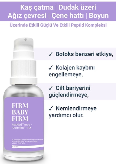 She Vec Firm Baby Firm Dikey Kırışıklıklar Üzerinde Etkili Krem 30 ML