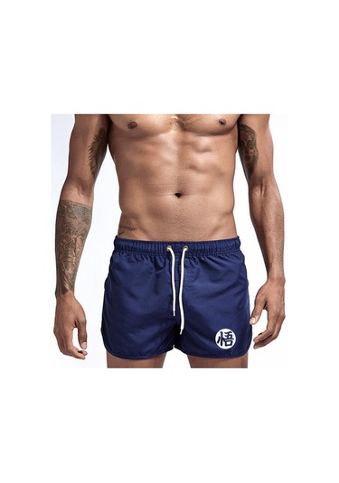 Lacivert 2023 Yaz Yeni Erkek Spor Plaj Şortu Erkek Yaz Spor Salonu Egzersiz Nefes Alabilen Spor Giyim Koşu Plaj Şortu