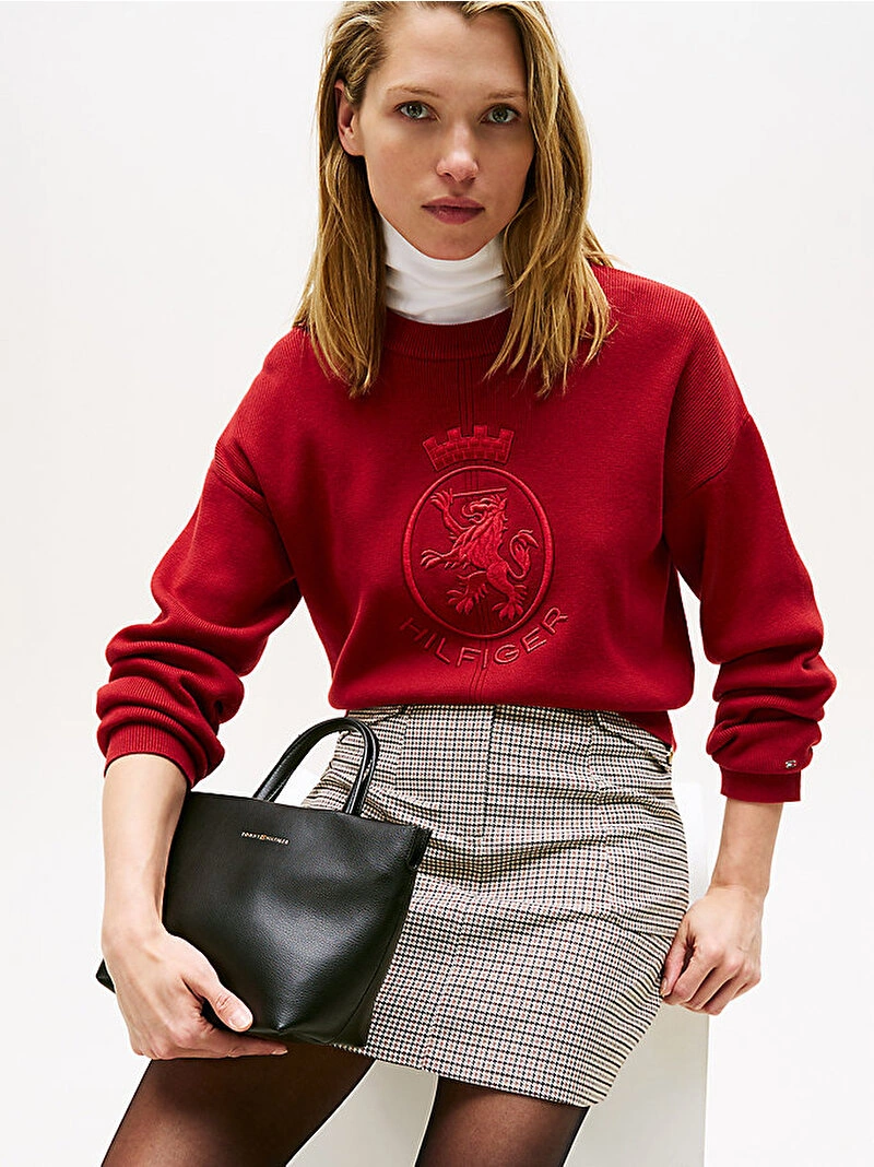 Tommy Hilfiger Kadın El Ve Çapraz Çanta Aw0aw17694bds Siyah