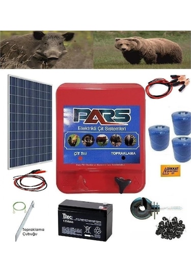 Pars Elektrikli Çit Ayı-Domuz Kovucu Mini Set 1500