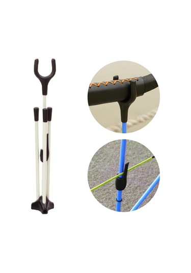 Pazly Suntek Bileşik Yay Standı Katlanabilir Avcılık Rafı Beyaz