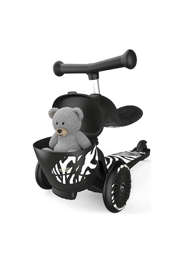 Scoot And Ride Highwaykick 1 Lifestyle Scooter - Zebra 210621-96606 Siyah