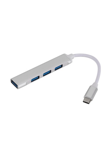 C809 Tip C Usb Hub 4 Bağlantı Noktalı Usb 3.0 Veri Hub Adaptörü Taşınabilir Usb 3.0 Hub Uzatma Kablosu Ayırıcı 4