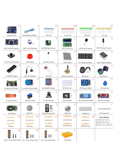 Arduino Set 220 Parça Süper Başlangıç Seti