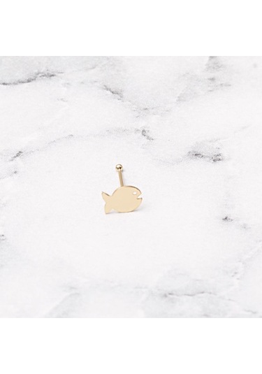 Bilezikci Balık 14 Ayar Altın Hızma Hz7037 Sarı