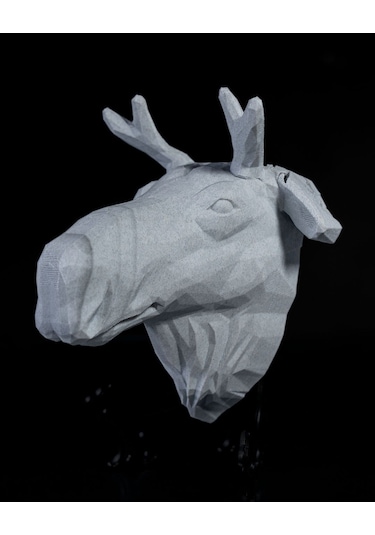 Dekoratif Geyik Gece Lambası Beyaz