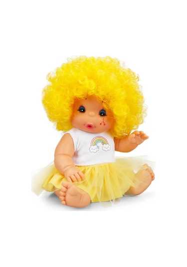 Afro Kıvırcık Renkli Saçlı  Bebek