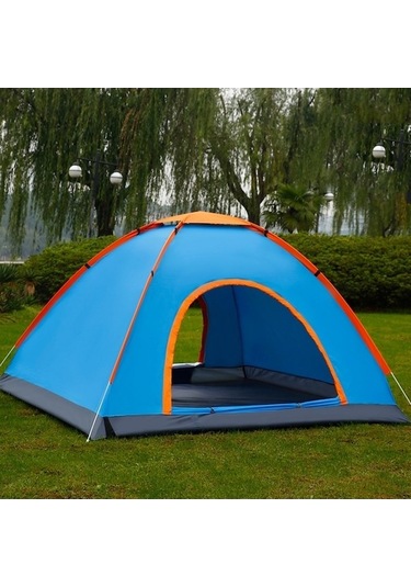 Prestigegoods Çift Kişilik Mavi Plaj Çadırı, Otomatik Hızlı Kurulum, Yağmur Ve Güneşe Dayanıklı Mavi