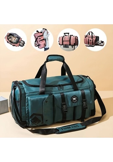 Sandwich Motion003 Eonothem Mavi Büyük Kapasiteli Çok Bölmeli Ayarlanabilir Askılı Kraliyet Mavisi Seyahat Çantası Mavi