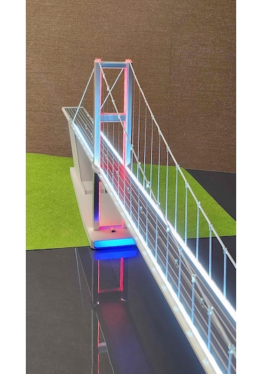 E Design Kısa Model 3D Dahili Led Aydınlatmalı Boğaz Köprüsü Modülü