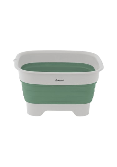 Outwell Collaps Wash Bowl W/drain Katlanır Kamp Lavabosu Yeşil-gri