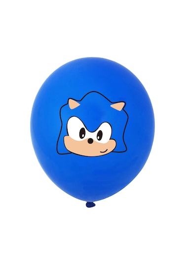 Sonic The Hedgehog Temalı Doğum Günü Partisi Dekorasyon Balonları Afiş Pasta Süsü Davetiye Kartı Seti Diğer