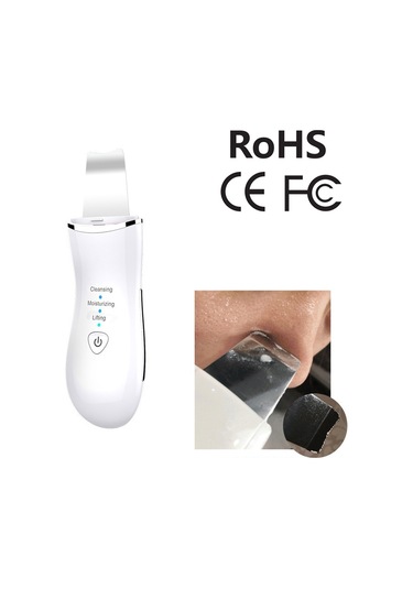 Sones Blk-d016 Ultrasonik Güzellik Küreği Cilt Makinesi Titreşim Ev Yüz Temizleme Ve Yıkama Masaj Aleti Güzellik Aleti Beyaz