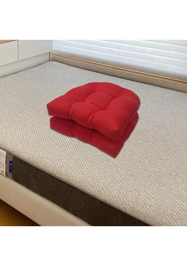 Homyl Kapalı Açık Hasır Patio Oturma Minderi, 19" X Alabilir Kırmızı