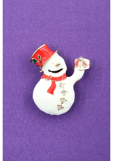 Kardan Adam Broş. Taşlı Tasarım Broş. Yaka İğnesi Kardan Adam Broş. Kadın Broş. Erkek Broş. Broş. Çok Renkli