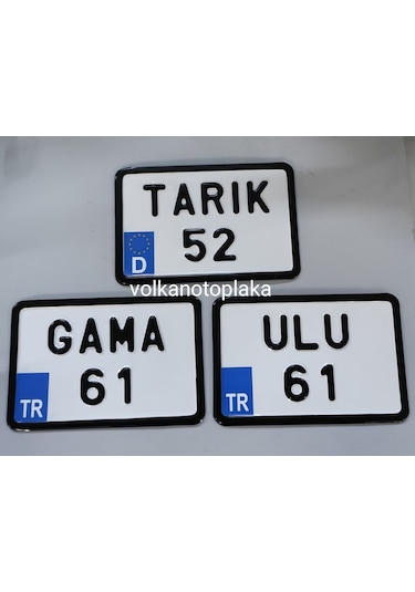 Dekor Plaka.Bisiklet Plakası.Kare Plaka.Motor Plakası Türkiye
