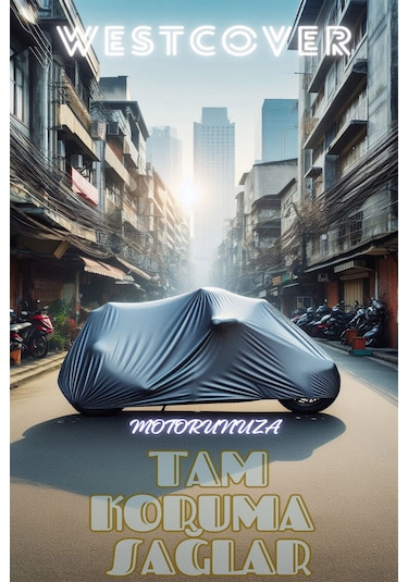 Kanuni Rs 125 Reflektörlü Gri Branda,motosiklet Brandası,motor Branda Motor Örtüsü Güvenlik Kilidi Ve Bağlantı Tokalı