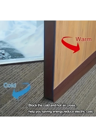 Chuangyinshop 36mm X 78.74inç Kahverengi Kendinden Yapışkanlı Kapı Contası, Ses Rüzgar Toz Böcek Yalıtım Bandı Diğer