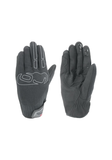 Oj Hıll Siyah Korumalı Motosiklet Eldiveni L
