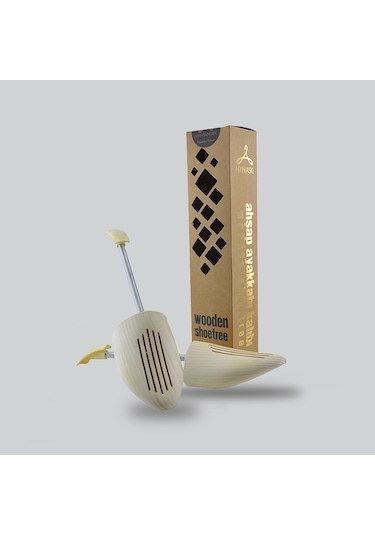 Nyn Ahşap Spiralli Ayakkabı Kalıbı 42-43 Numara Ahşap