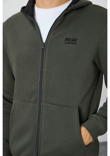 Tommy Life Hector Haki Şardonlu Erkek Sweatshirt - 88139 Haki