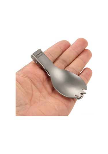 Xiyyadms Titanyum Çelikleyici Kollapsible Kaşık-çatal: Hafif, Dayanıklı, Kamp Ve Ev Kullanıma Uygun 15cm Açık, 8.8cm Katlanmış Çok Renkli