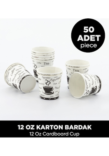 12 Oz Karton Bardak 50 Adet Diğer