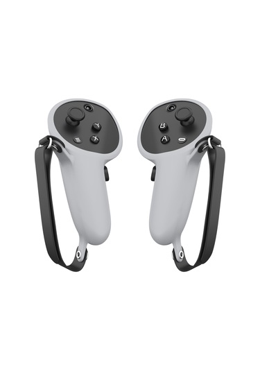 Meta Quest Pro İçin 1 Çift Saplı Silikon Kılıf Kapak Vr Aksesuarları Beyaz