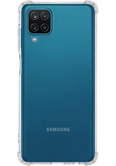 Samsung Galaxy Uyumlu A12 Köşe Korumalı Airbag Antishock Silikon Kapak
