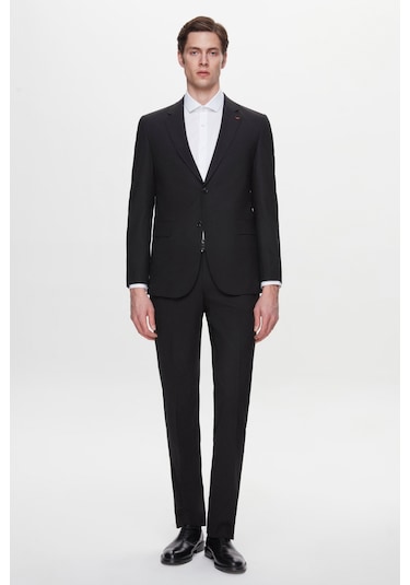 D's Damat Ds Damat Regular Fit Siyah Düz Takim Elbise 5he05ob35565m 001