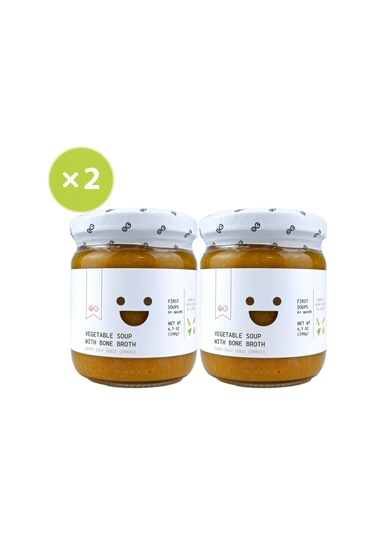 OG natural 2'li Kemik Sulu Sebze Çorbası 190G +6 Ay