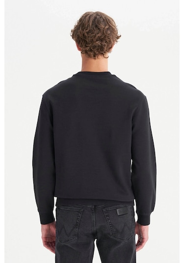 Wrangler Regular Fit Siyah Erkek Sweatshirt W2520255001 Siyah