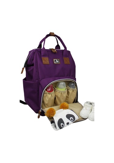 Stylo Roma Baby Bag Anne Bebek Bakım Sırt Çantası Mor