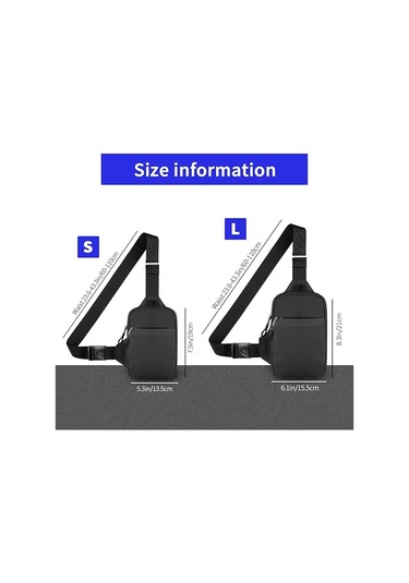 Erkekler Ve Kadınlar İçin Ayarlanabilir Omuz Askılı Su Geçirmez Göğüs Çantası, Mavi