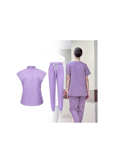 Dolıty Kadın Üniforma Fırçalama Seti S-açık-mor