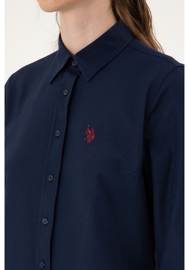 U.s. Polo Assn. Kadın Lacivert Gömlek Basic 50316711-vr033 Lacivert