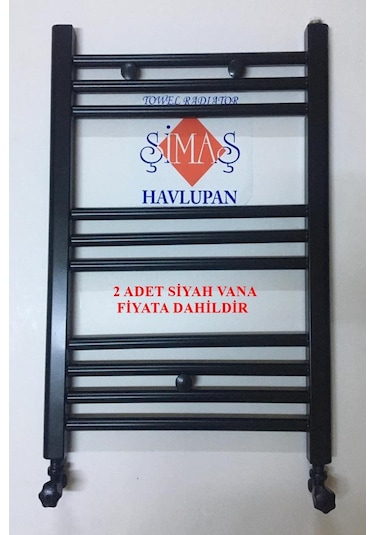 500x700 Siyah Havlupan + 2 Adet Siyah Vanalı - 10 Borulu