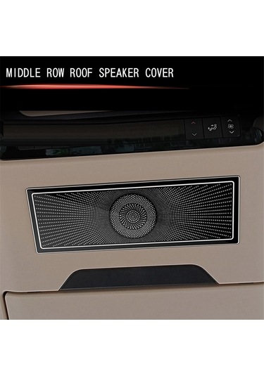 Toyota Paslanmaz Çelik Orta Sıra Tavan Hoparlör Kapağı Siyah