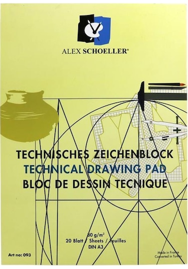 Alex Schoeller A3 Teknik Resim Defteri 80 Gr - Teknik Çizim Defte