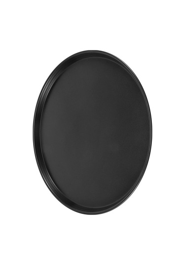 Ulzyvf Yuvarlak Pizza Tepsisi Siyah Karbon Çelik Kalıp Derin Pişirme Kabı Siyah