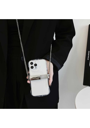 Noktaks - Cep Telefonu İp02 Cep Telefonu Boyun Askısı Metal Zincir T24348