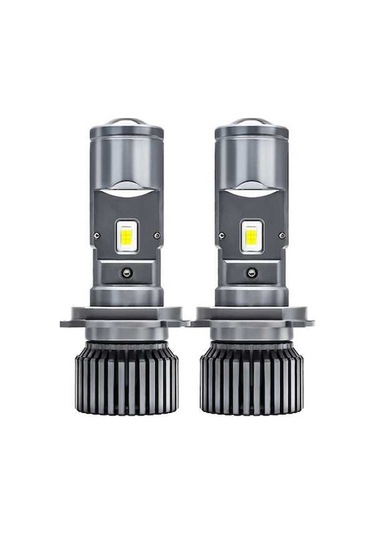 Maoyaya Hallow H4 25000lm 90w Çift Mercekli Süper Led Far Ampulü Gri A Gri Gri