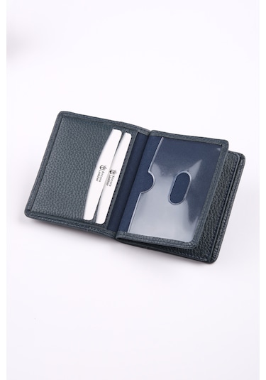 Ancora Leather Hakiki Deri Kartlık-26207 Lacivert