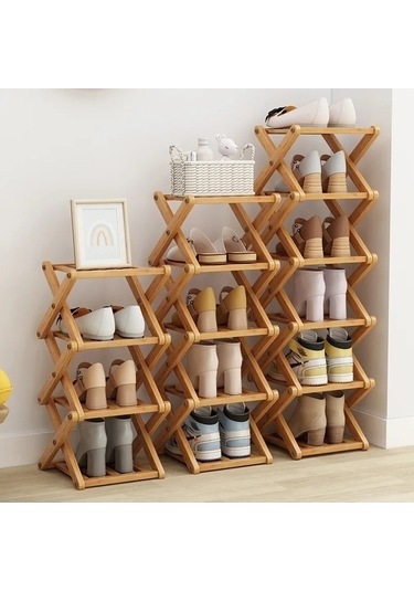 Flybuy Rafı Kurulumsuz Katmanlı Kahverengi Fk Ev Bosphorusboutique Basit Bambu Ayakkabı Ambition 2-8 Qn Kahverengi