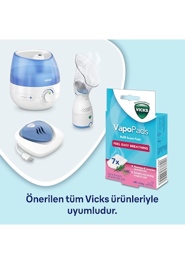 Vicks Vbr7 Vapopads Biberiye & Lavanta Aromalı Koku Tableti
