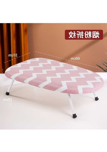 Dancemonkey Yastıklı Ütü Pembe Ped Mini Masası Katlanır Yüksek Isıya Dayanıklı Pembe