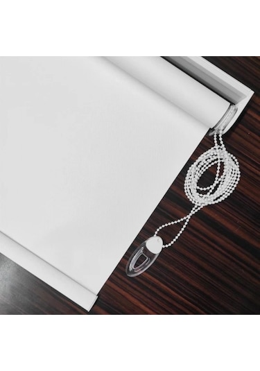 Beyaz Karartma Blackout Stor Perde Altı Düz