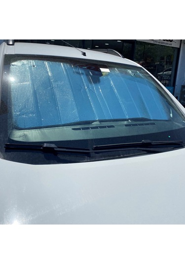 Eraks Ön Cam Güneşliği 130X60 CM Nikel Balonlu Güneşlik