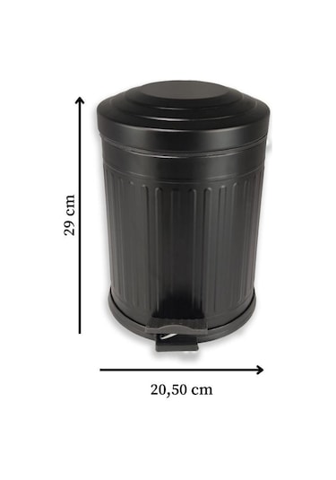 Digithome 5 Lt Soft Close Kapak Çöp Kovası Siyah 4004s C1-1-163