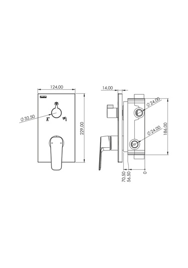 Teska Simena Üç Yönlü Duş Seti-krom Krom